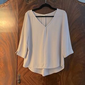 Monk & Lou polyester crepe blouse.